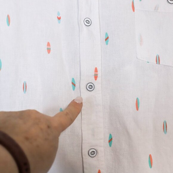 The Original Weatherproof Vintage XXL Washable Linen surfboards short sleeve but - Picture 4 of 11